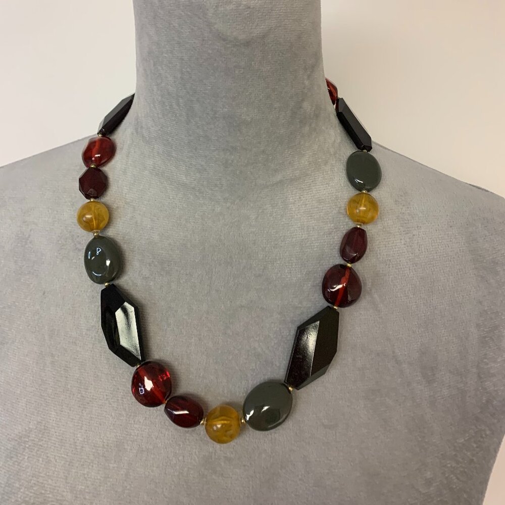 Jewelry Necklace Set Multi Shape & Multi Color Acrylic Beads NWT